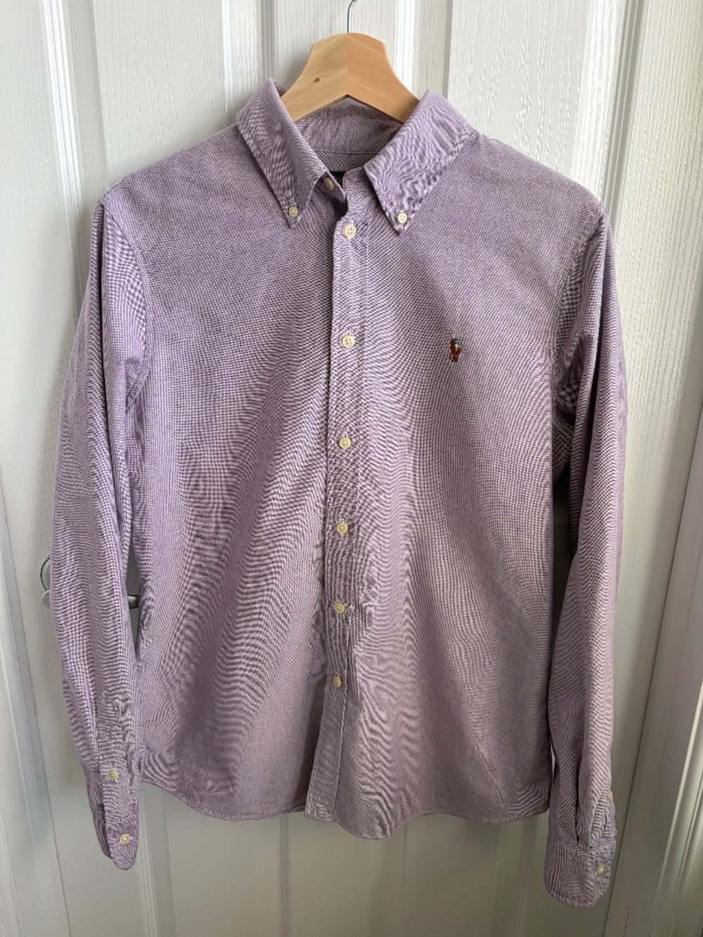 Polo Ralph Lauren Button Down Shirt, Washed Purple, Size L